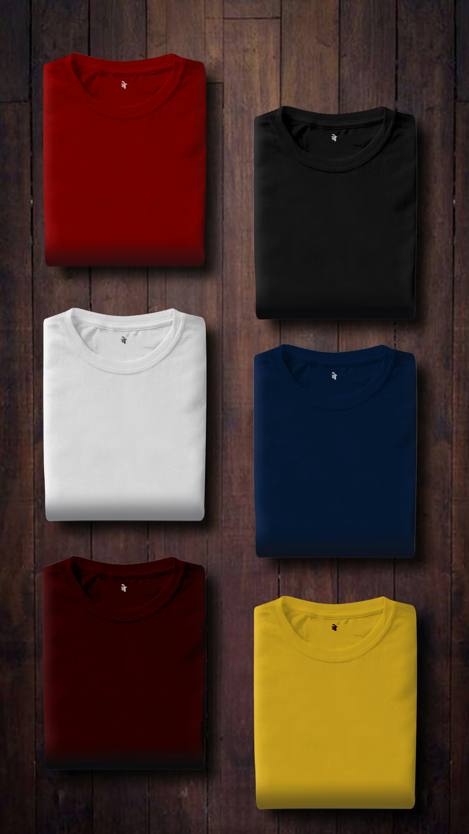 Different Vibrant Colors Round neck Men's T Shirt